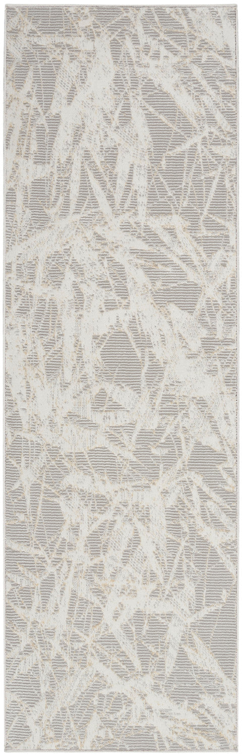 nourison ck950 rush ck956 grey ivory rug