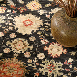 nourison antique bloom anb01 black rug
