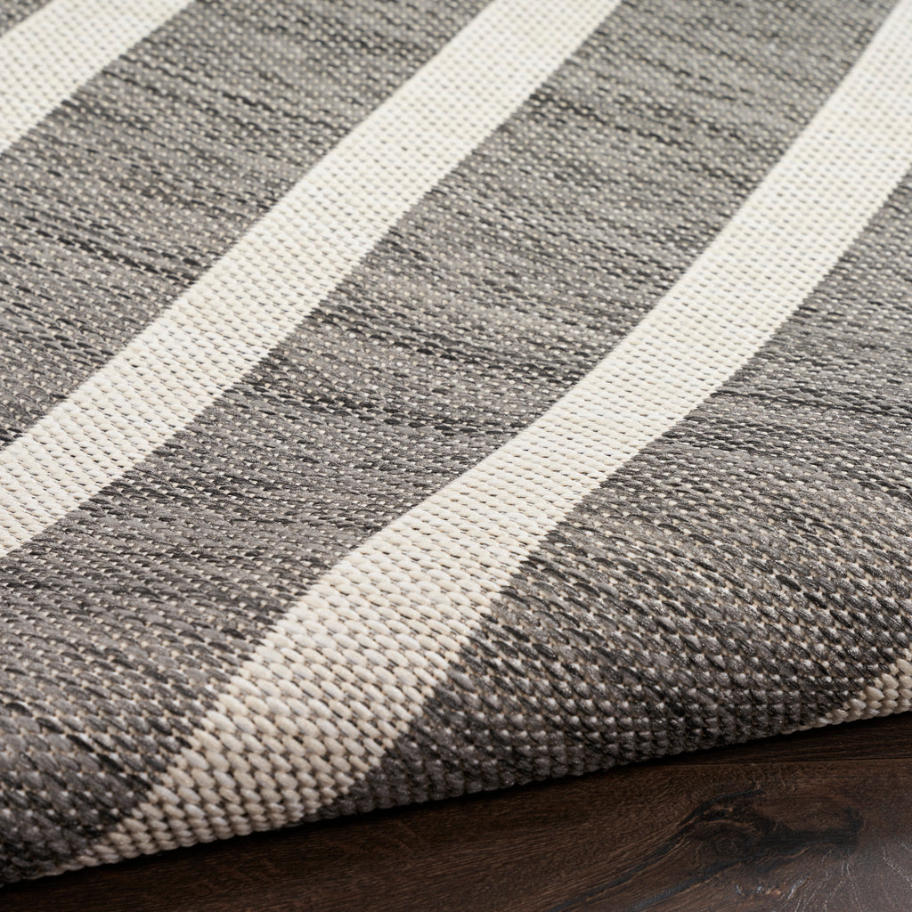 nourison positano pos03 charcoal ivory rug