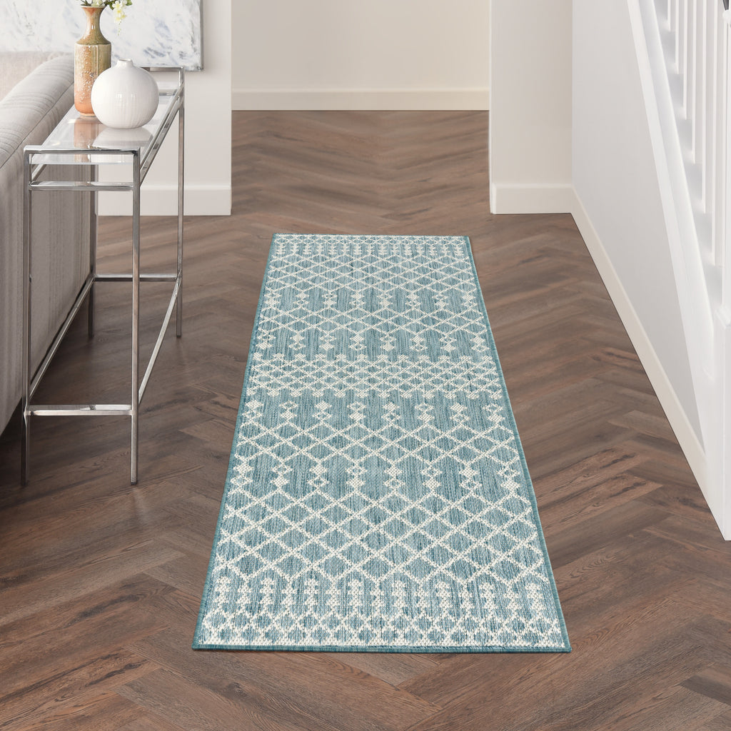 nourison positano pos02 aqua rug