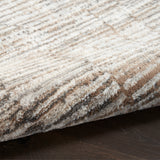 nourison sustainable trends sut06 ivory mocha rug