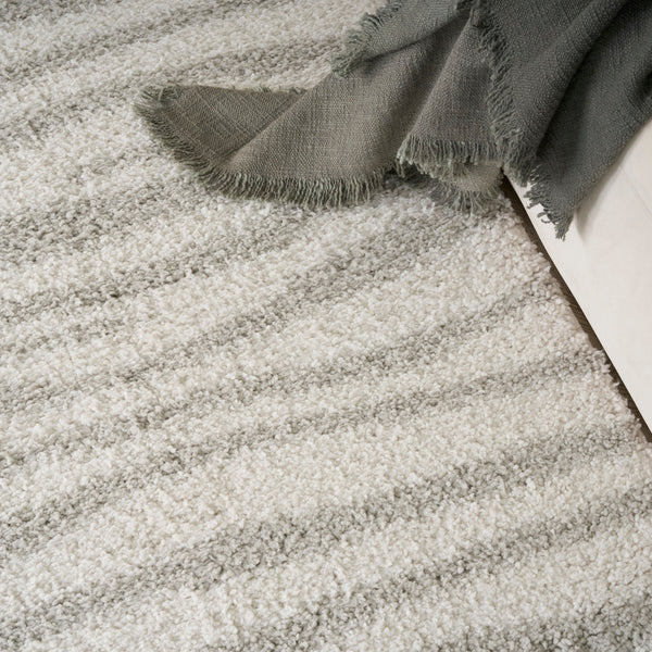 nourison modern shag mmd05 ivory grey rug