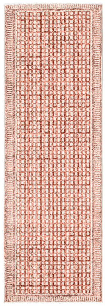 nourison nordic nrc03 brick ivory rug