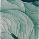 nourison prismatic prs42 silver green rug