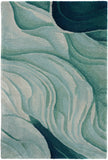 nourison prismatic prs42 silver green rug