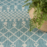 nourison positano pos02 aqua rug