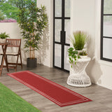 nourison nourison essentials nre02 brick ivory rug