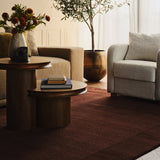 dash albert elevated solids 200svhl01c truffle brown woven flatwoven wool rug
