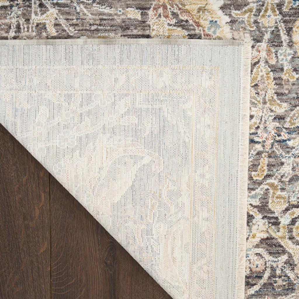 nourison antique fusion anf03 charcoal multicolor rug