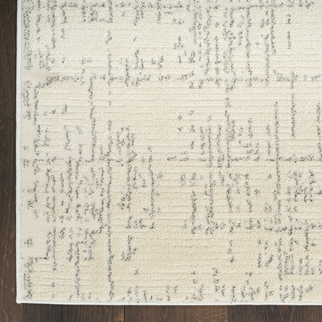 nourison ivory hues ivh01 ivory grey rug