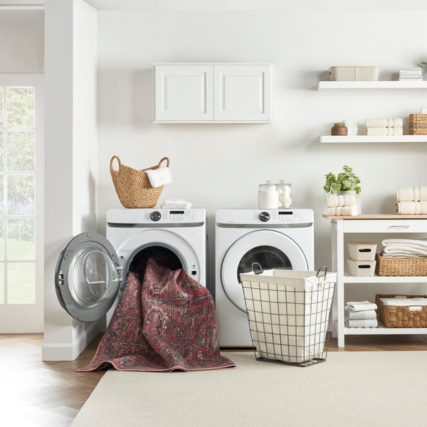 nourison new concept washables sr102 brick rug
