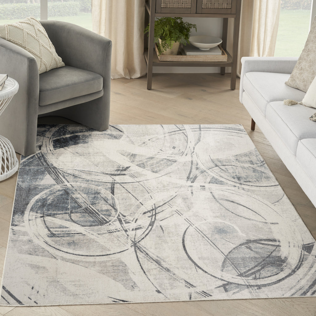 nourison astra machine washable asw14 silver blue rug