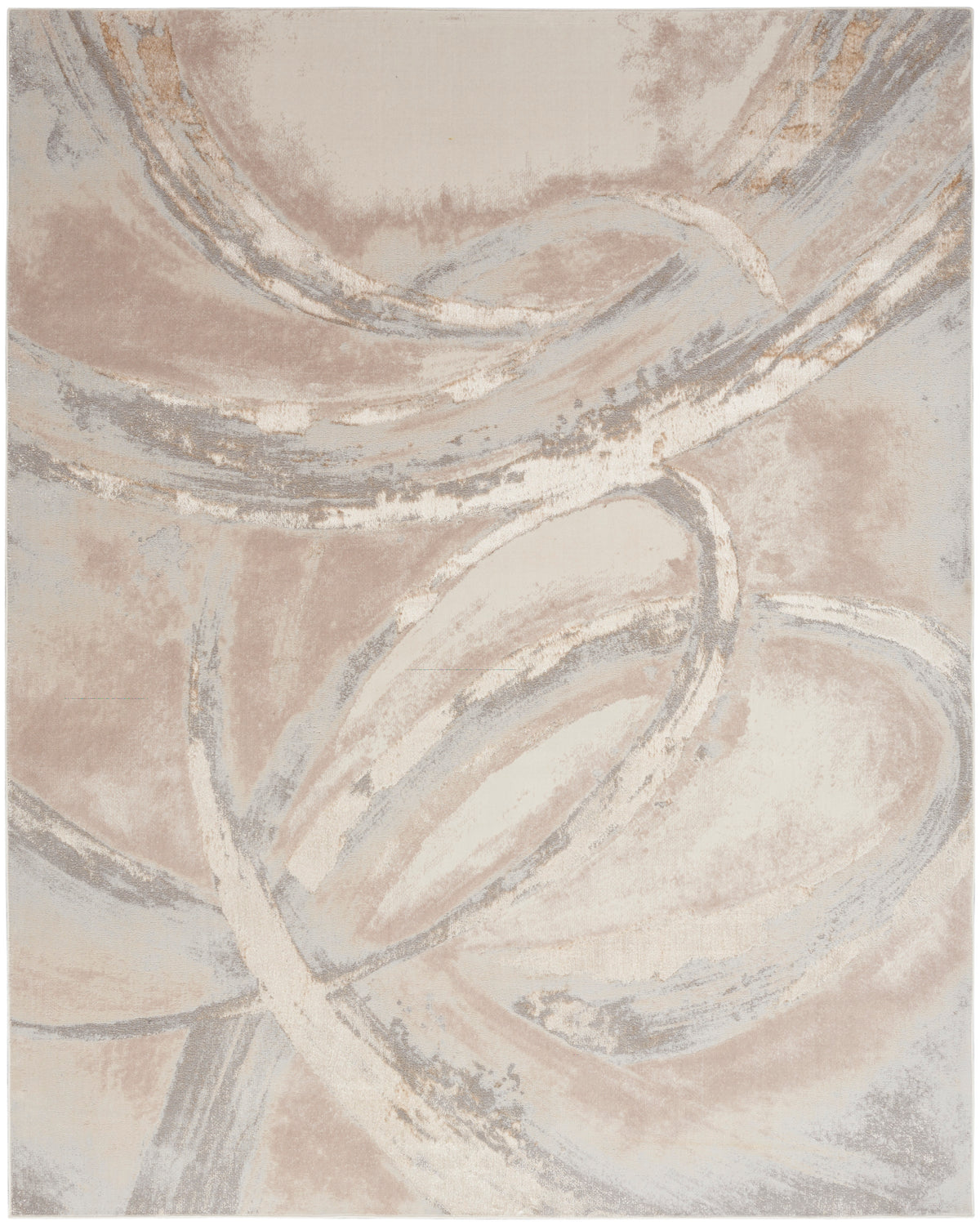 nourison brushstrokes bsk01 beige grey rug