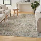 nourison astra machine washable asw12 blue green rug