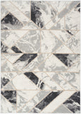 nourison elation etn11 ivory grey rug
