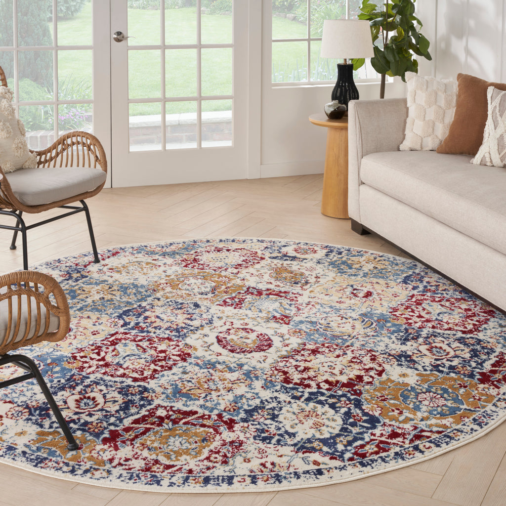 nourison grafix grf31 blue multicolor rug