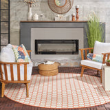 nourison twist reversible tws01 coral rug