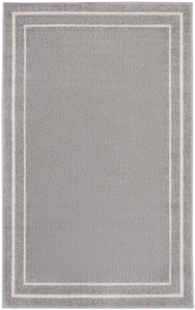 nourison nourison essentials nre02 grey ivory rug