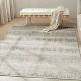 nourison ck079 notes not06 ivory charcoal rug