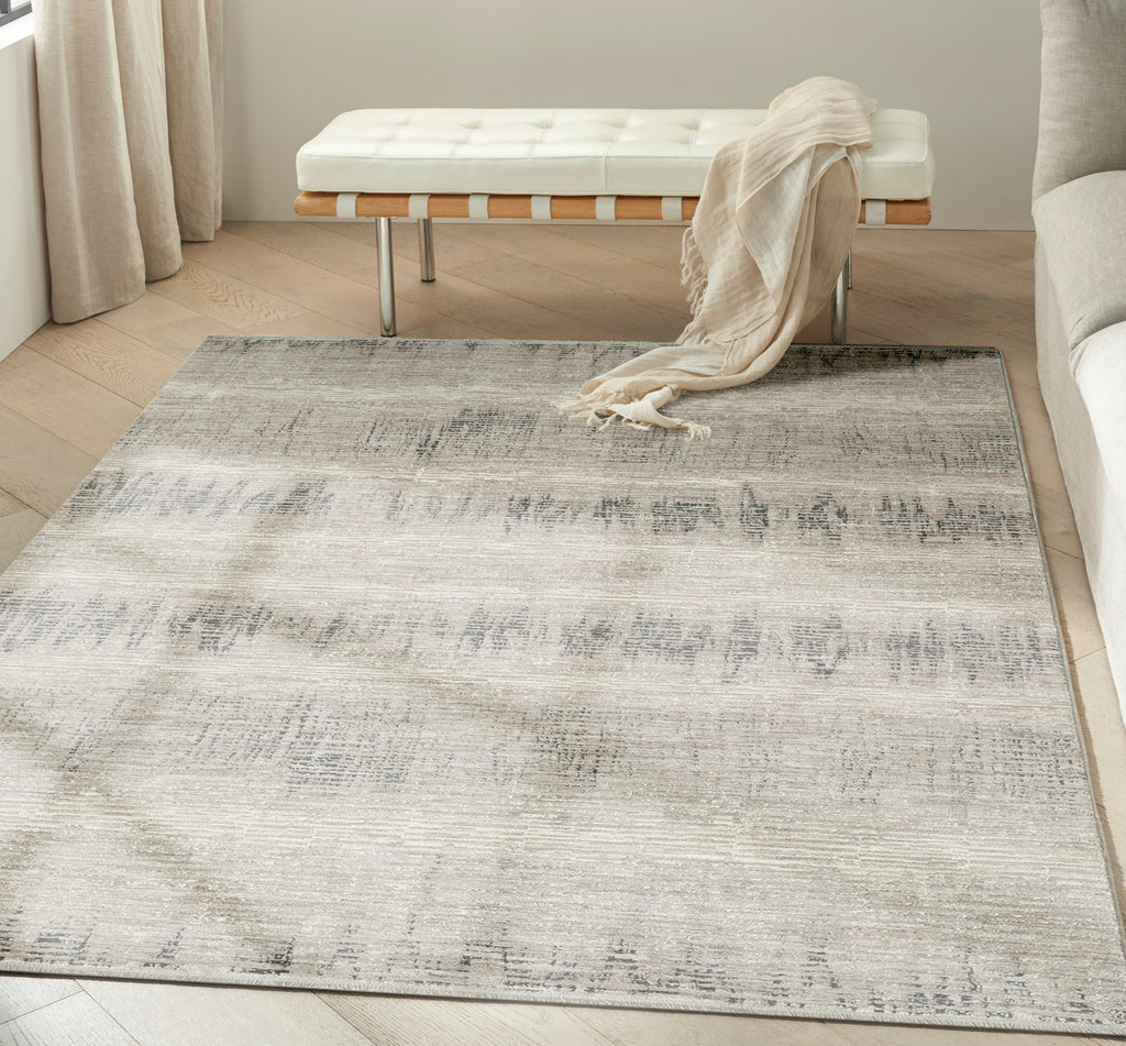 nourison ck079 notes not06 ivory charcoal rug