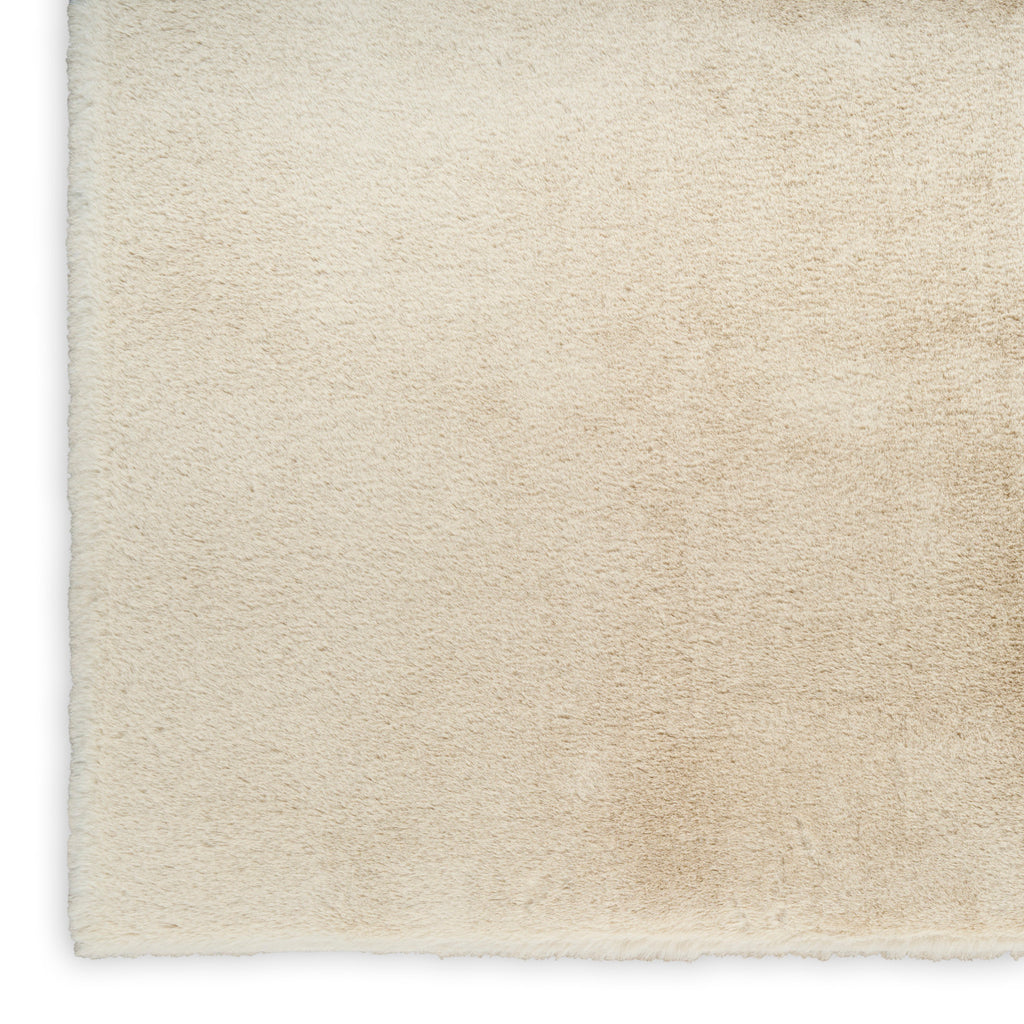 nourison soft plush rabbit fur sff01 beige rug