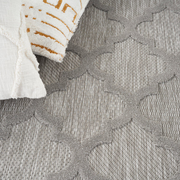 nourison easy care nes01 silver grey rug