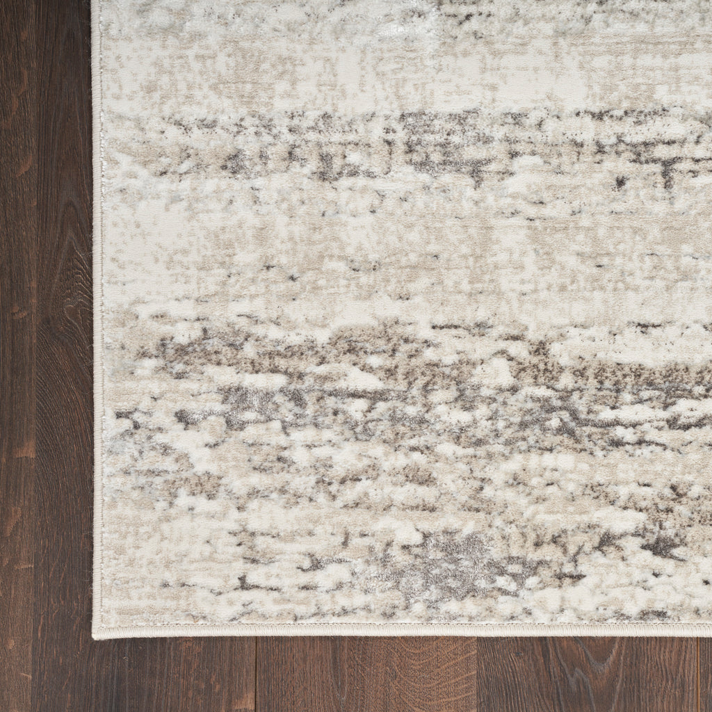 nourison glitz glz10 cream grey rug