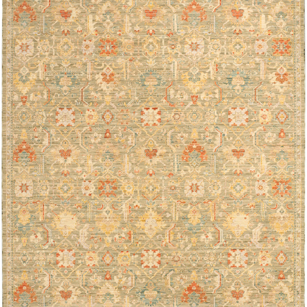 nourison antique bloom anb02 sage multicolor rug