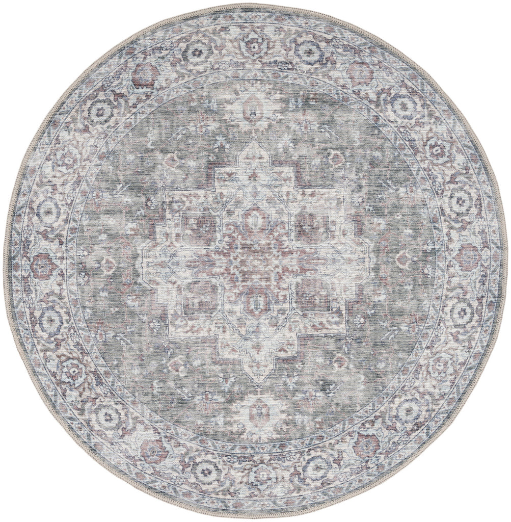 nourison new concept washables sr101 ivory grey rug