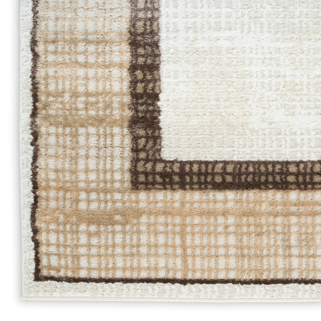 nourison dekor dek06 ivory brown rug