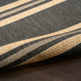 nourison horizon indoor outdoor hoz05 charcoal rug