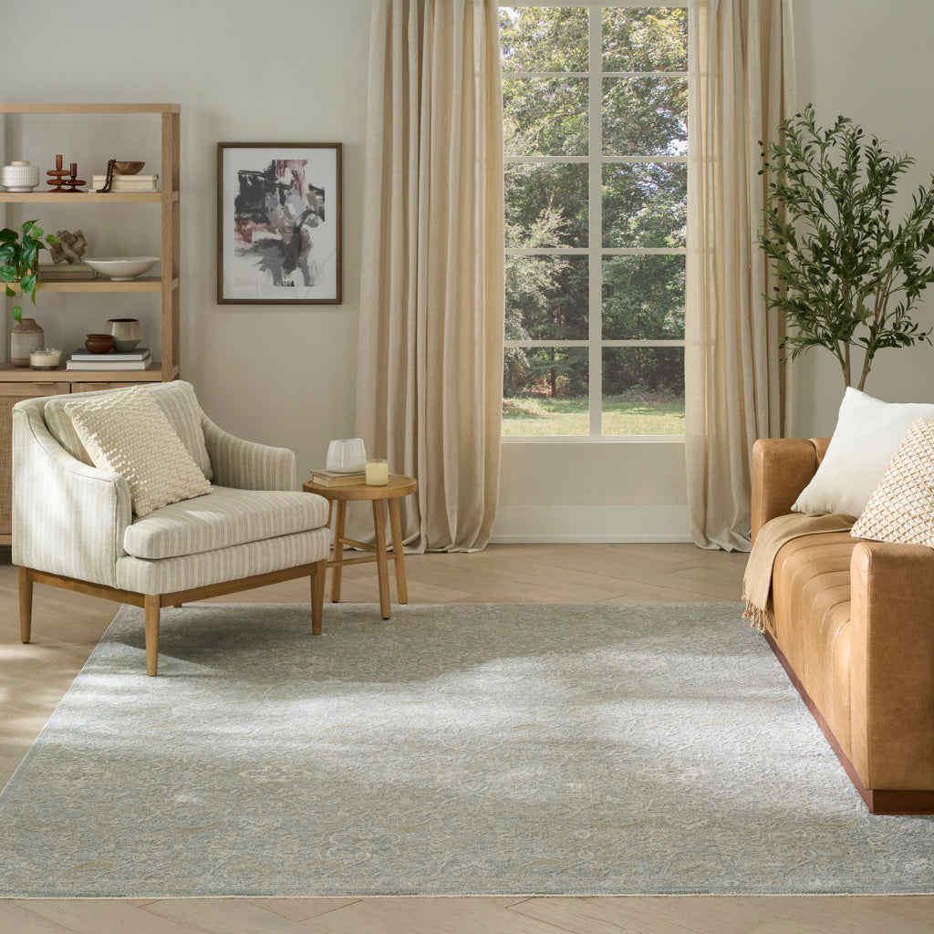 nourison envy evv04 blue silver rug