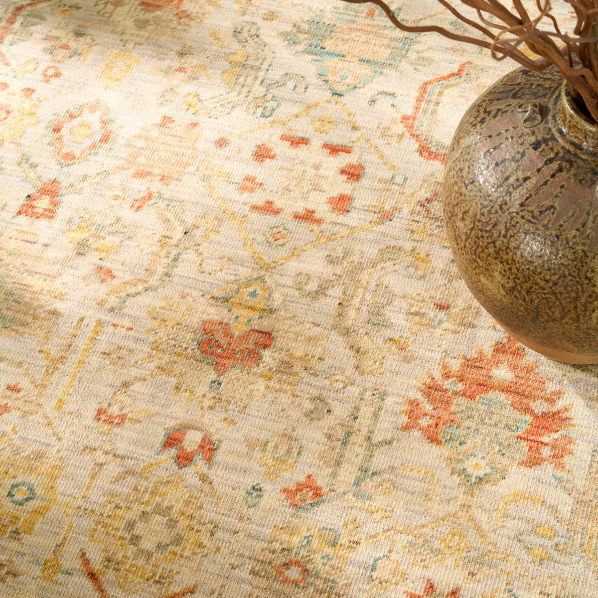 nourison antique bloom anb02 taupe multicolor rug