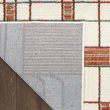 nourison nordic nrc17 ivory rust rug