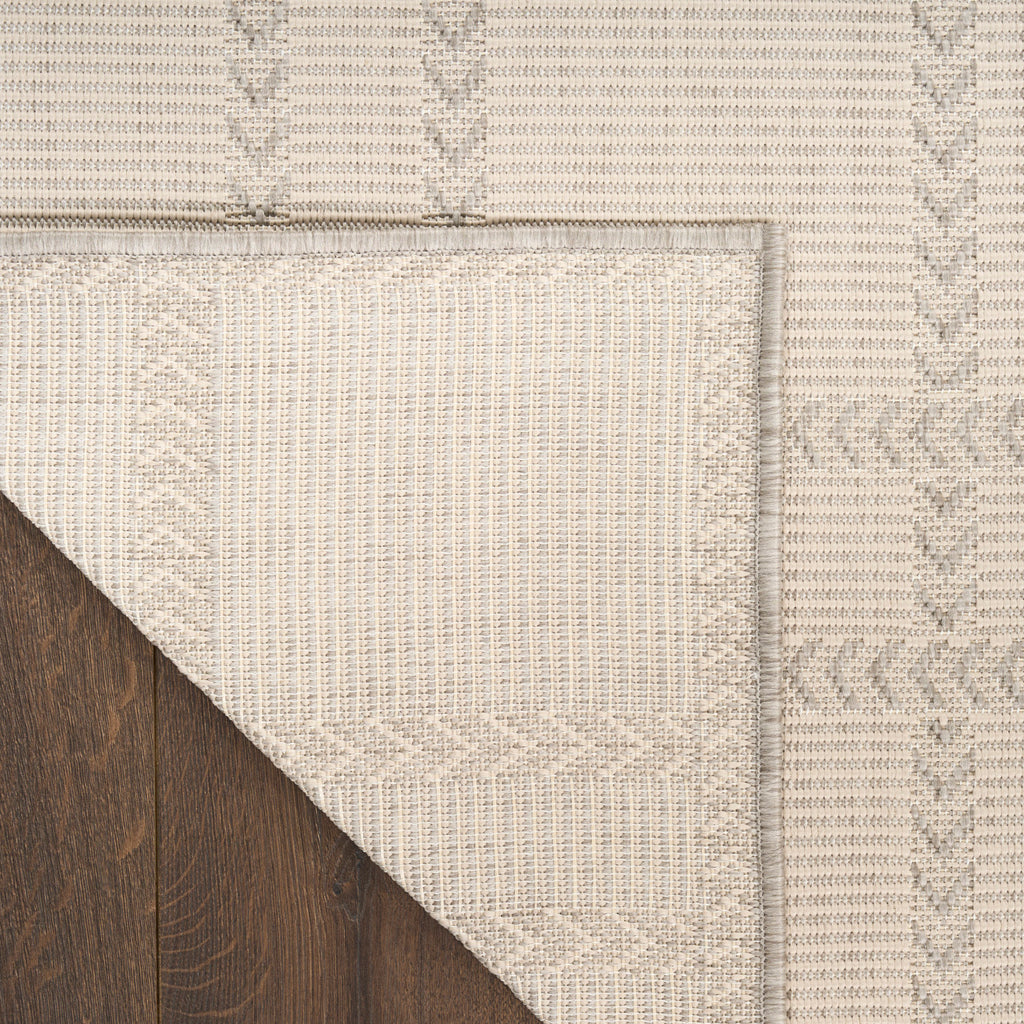 nourison horizon indoor outdoor hoz04 grey rug