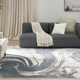 nourison astra machine washable asw15 ivory grey rug