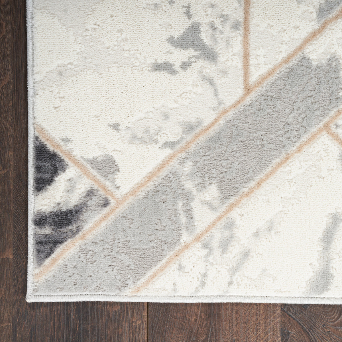 nourison elation etn11 ivory grey rug