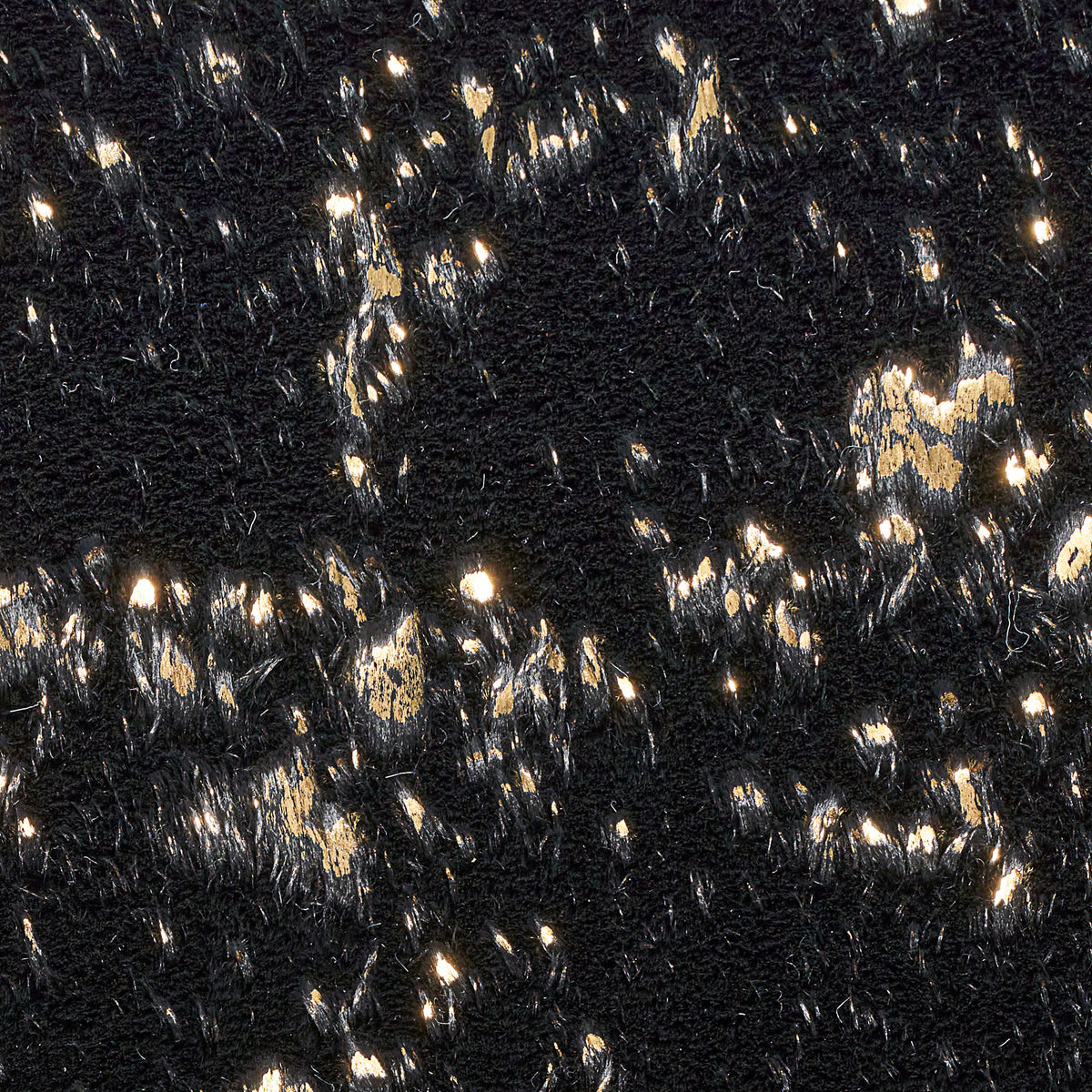 nourison cozy shimmer csh01 black gold rug