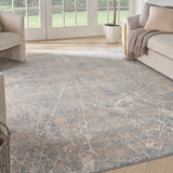 nourison exhale exl02 beige blue rug