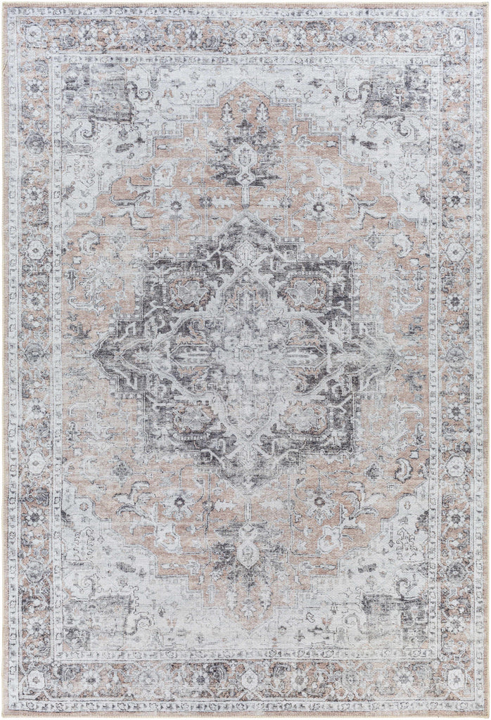 Hauteloom Fatih FATI Beige Machine Made Chenille-Polyester Rug