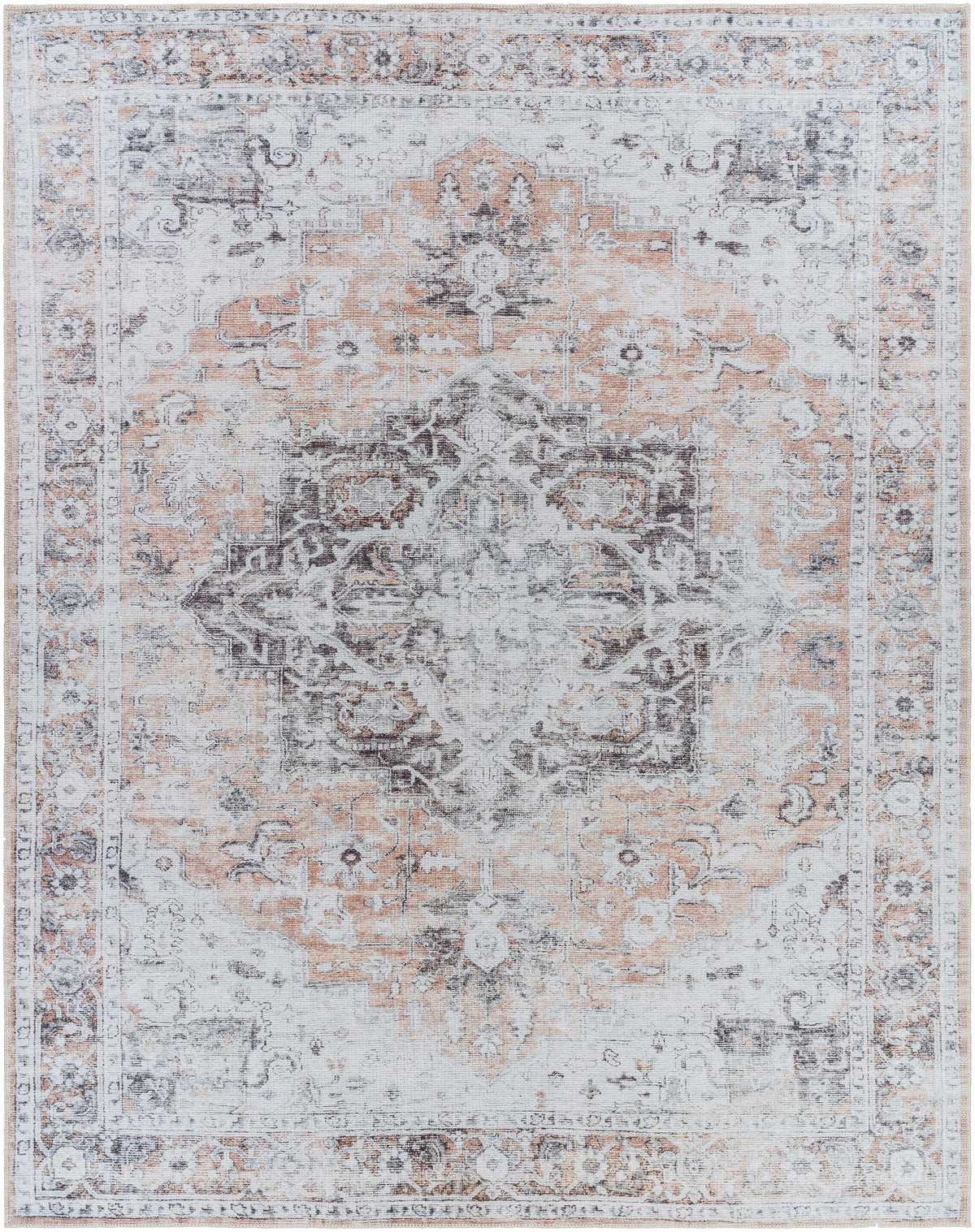 Hauteloom Fatih FATI Beige Machine Made Chenille-Polyester Rug