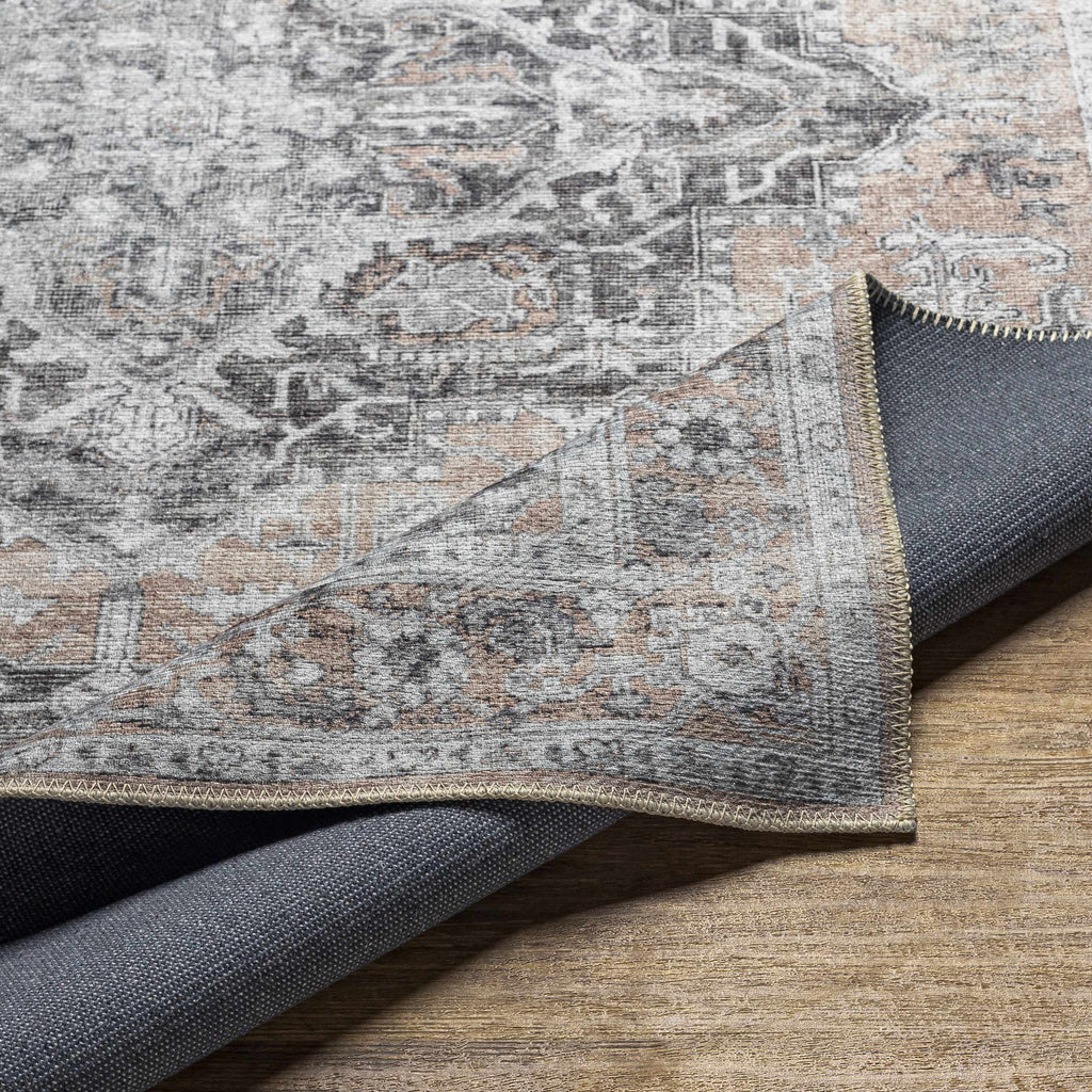 Hauteloom Fatih FATI Beige Machine Made Chenille-Polyester Rug
