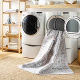 Hauteloom Fatih FATI Beige Machine Made Chenille-Polyester Rug