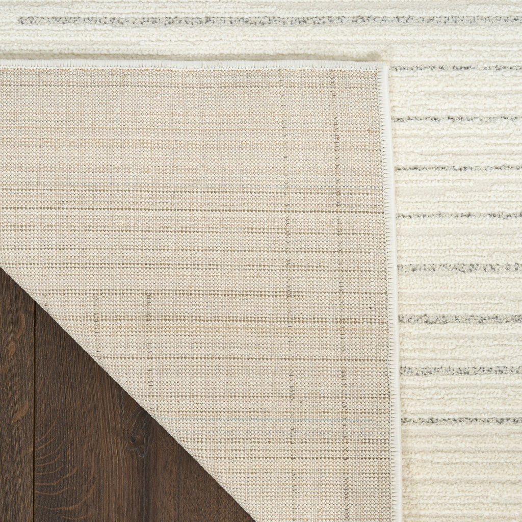 nourison ivory hues ivh04 ivory grey rug