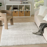 nourison modern shag mmd04 ivory grey rug