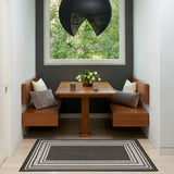 nourison horizon indoor outdoor hoz03 black rug