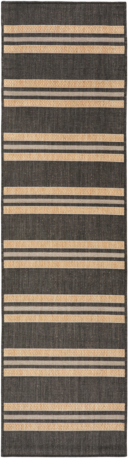nourison horizon indoor outdoor hoz05 charcoal rug