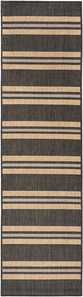 nourison horizon indoor outdoor hoz05 charcoal rug