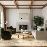 nourison antique bloom anb02 taupe multicolor rug