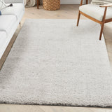 nourison modern shag mmd02 silver rug